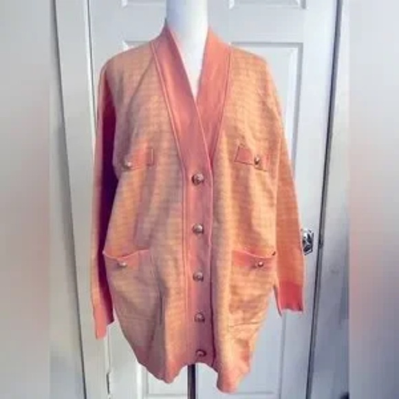 Dane Oversized Houndstooth Cardigan - Picture 3 of 5